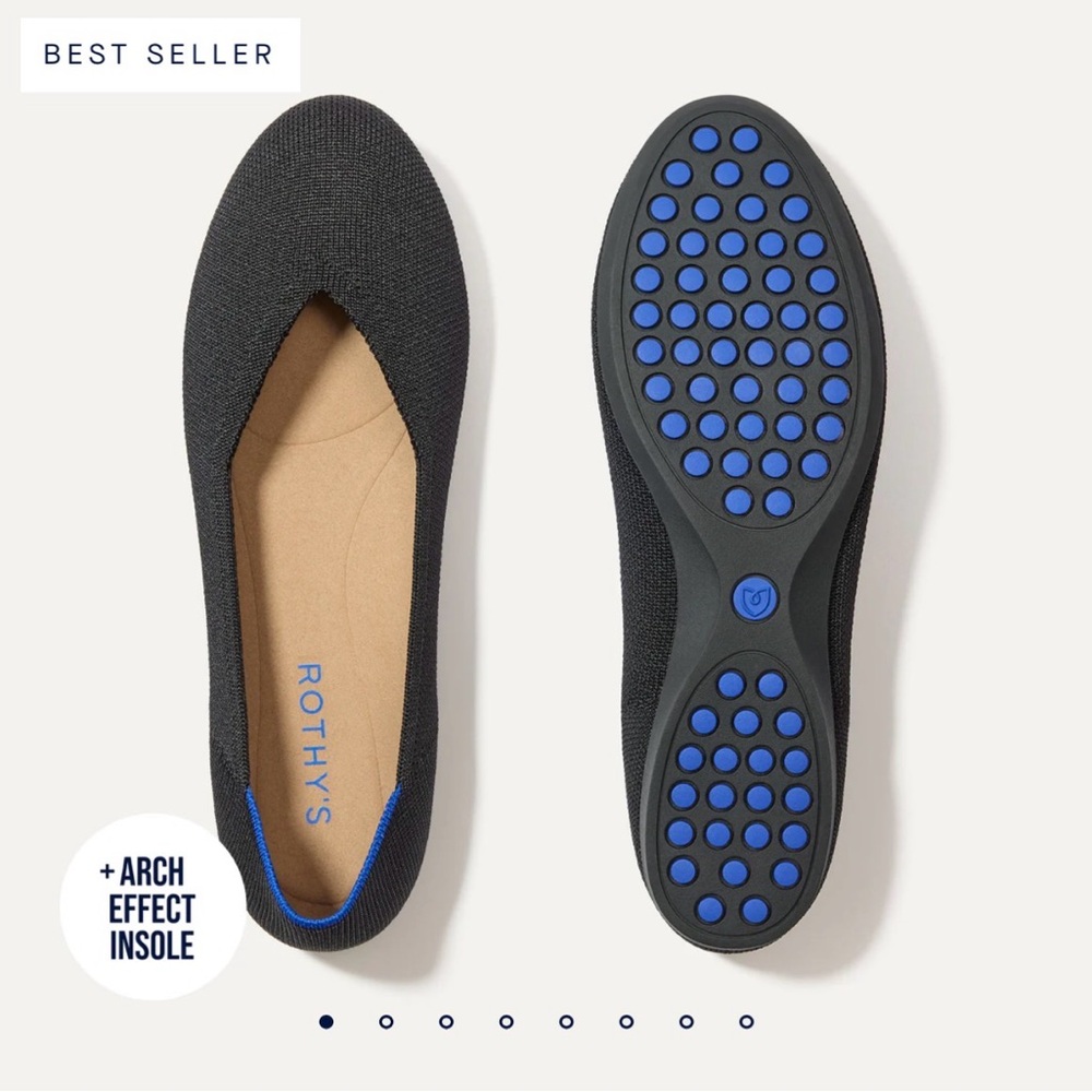 Rothy's Black The Daily Flat Women's Flats size 11